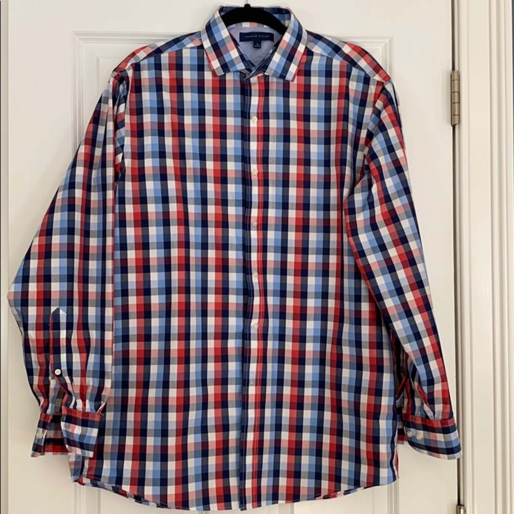 Tommy Hilfiger Dresd Shirt Size 16. EUC - Picture 2 of 2